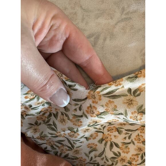 Calvin Klein Women's Floral Ruffle Boho Blouse Size 2X Batwing Sleeves Fairy - Picture 8 of 10